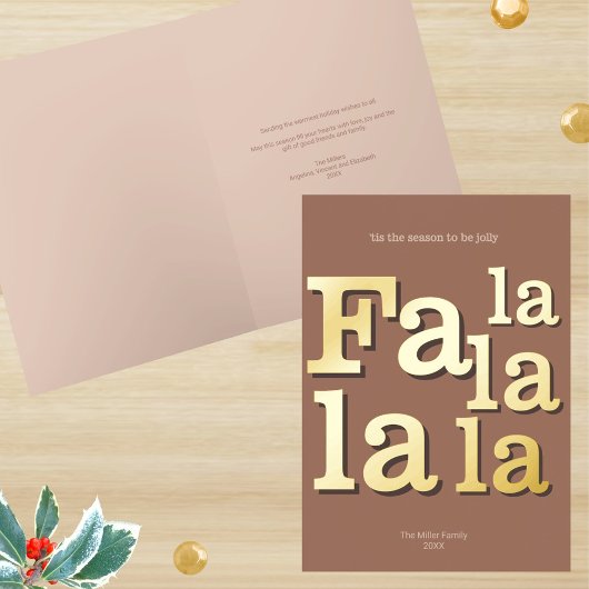 Modern Fa La Mocha Einfach Minimal Chic Gold