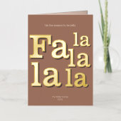 Modern Fa La Mocha Einfach Minimal Chic Gold (Vorderseite)