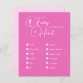 Modern Fairy Birthday Scavenger Hunt Party Game (Vorne/Hinten)