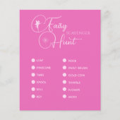 Modern Fairy Birthday Scavenger Hunt Party Game (Vorderseite)