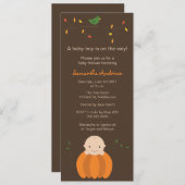 Modern Fall Baby Shooter - Boy Einladung (Vorne/Hinten)