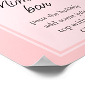 Modern Fall Floral Dusty Rose Mimosa Bar Poster (Ecke)