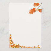 Modern Fall Thanksgiving Dinner Invitation Einladung (Rückseite)