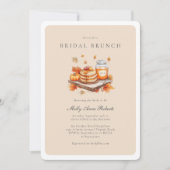 Modern Fall Watercolor Bridal Brunch Einladung (Vorderseite)