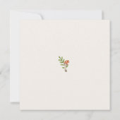 Modern Fall Wreath Erntedank Card Save The Date (Rückseite)