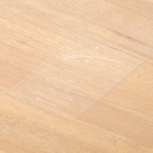 Modern Falling Star Celestial Wedding Acryleinladungen (Ablage )