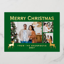 Modern Family 3 Foto-Collage Elegantes Weihnachten