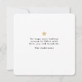 Modern Family Christmas Tree Foto With Star (Rückseite)