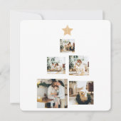 Modern Family Christmas Tree Foto With Star (Vorderseite)