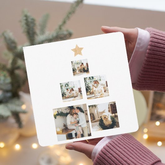 Modern Family Christmas Tree Foto With Star