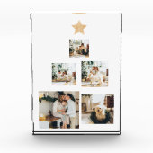 Modern Family Christmas Tree Foto With Star (Vorderseite)