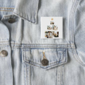 Modern Family Christmas Tree Foto With Star Button (Beispiel)