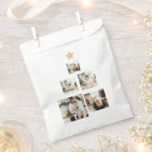 Modern Family Christmas Tree Foto With Star Geschenktütchen (Ausgeschnitten)