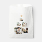 Modern Family Christmas Tree Foto With Star Geschenktütchen (Vorderseite)