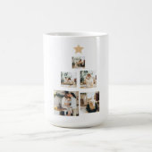 Modern Family Christmas Tree Foto With Star Kaffeetasse (Mittel)
