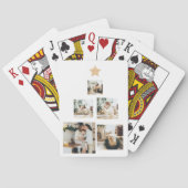 Modern Family Christmas Tree Foto With Star Spielkarten (Rückseite)