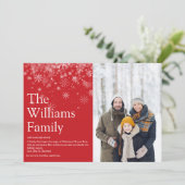 Modern Family Definition Weihnachts-Nachricht Feiertagskarte (Stehend Vorderseite)