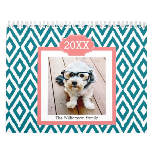 Modern Family Foto Collage 17 - Trendy Patterns Kalender (Titelbild)