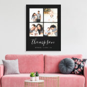 Modern Family Monogram 4 Foto Collage Leinwanddruck (Insitu (Wohnzimmer))