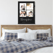 Modern Family Monogram 4 Foto Collage Leinwanddruck (Insitu (Schlafzimmer))