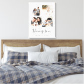 Modern Family Monogram 4 Foto Collage Leinwanddruck (Insitu (Schlafzimmer))