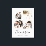 Modern Family Monogram 4 Foto Collage Leinwanddruck<br><div class="desc">Maßgeschneiderte, verpackte Leinwand Wandkunst personalisiert mit Ihren Fotos und Monogramm. Fügen Sie Ihrem Familiennamen Monogramm oder anderen benutzerdefinierten Text mit Platz für 4 quadratische Instagram-Fotos hinzu. Verwenden Sie die Entwurfswerkzeuge, um mehr Fotos hinzuzufügen, die Hintergrundfarbe zu ändern und die Schriftart und Farben zu bearbeiten, um ein einzigartiges Design zu erstellen....</div>