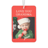 Modern Family Photo Christmas Autolufterfrischer (Rückseite)