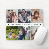Modern Family Photo Collage 6 Pictures Photography Mousepad (Mit Mouse)