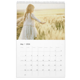 Modern Family Photo Collage Calendar Kalender