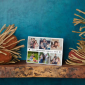 Modern Family Photo Collage Template Cute Keepsake Fotoplatte (Seite)