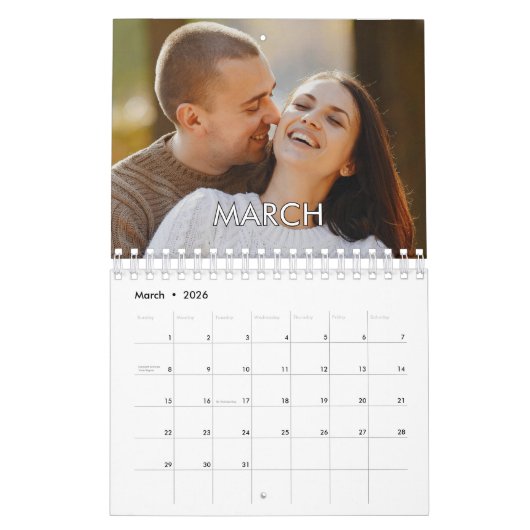 Modern Family Photo Holiday Gift Kalender (Mär 2026)