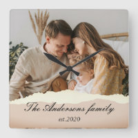 Modern Family Photo & Personalized Name Gift