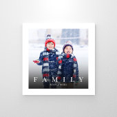 Modern Family Photo Personalized Template Fotodruck