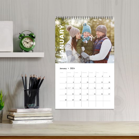 Modern Family Photo Template Kalender