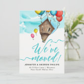 Modern Fantasy Moving Zuhause Neue Adresse Wasserf Ankündigung (Stehend Vorderseite)