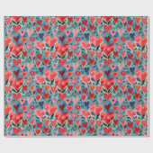 Modern farbenfroh - Happy Valentine Hearts Geschenkpapier (Flach)