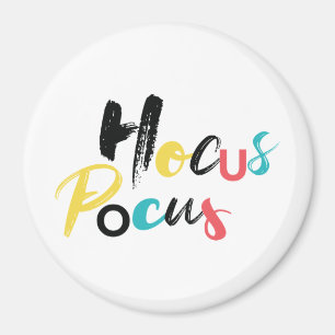 Modern, farbenfroh, lustig, cool, trendig Hocus Po Magnet