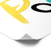 Modern, farbenfroh, lustig, cool, trendig Hocus Po Poster (Ecke)