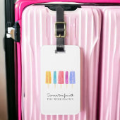 modern, farbenfroh und modern gepäckanhänger