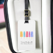 modern, farbenfroh und modern gepäckanhänger