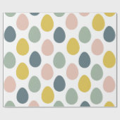 Modern farbenfrohe Eiermuster | Osterwrap Pa Geschenkpapier (Flach)