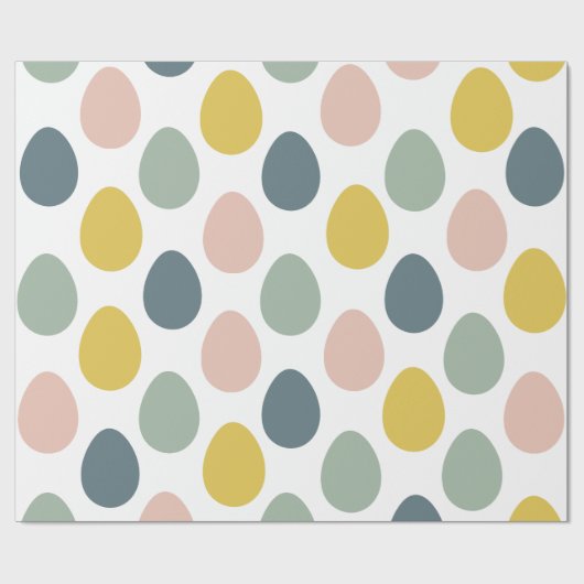 Modern farbenfrohe Eiermuster | Osterwrap Pa Geschenkpapier (Flach)