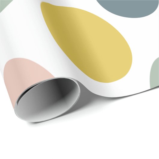 Modern farbenfrohe Eiermuster | Osterwrap Pa Geschenkpapier (Rolleneckpunkt)