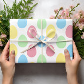 Modern farbenfrohe Eiermuster | Osterwrapper Geschenkpapier