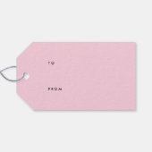 Modern farbenfrohe Happy Birthday Pink Geschenkanhänger (Rückseite Horizontal)