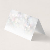 Modern farbenfroher Bokeh Dankeschön Card Visitenkarten (Rückseite)