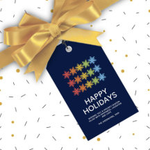 Modern farbige Schneeflocken Weihnachten