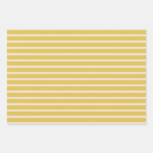 Modern farbige Streifen Weihnachten Geschenkpapier Set (Vorderseite 3)