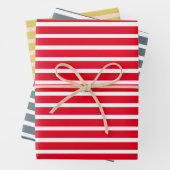 Modern farbige Streifen Weihnachten Geschenkpapier Set (Beispiel)