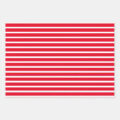 Modern farbige Streifen Weihnachten Geschenkpapier Set (Vorderseite)